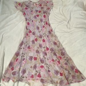 Juniors Vintage Cherokee Sleeveless  Floral Dress Y2K